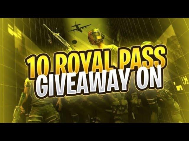 10k PAR 10 ROYAL PASS GIVEAWAY// IAM BACK IN BGMI LIVE STREAM// WELCOME GUYS 