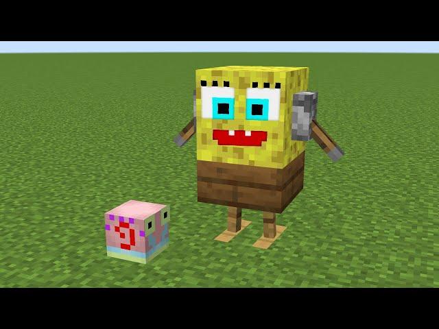 how to make spongebob in minecraft