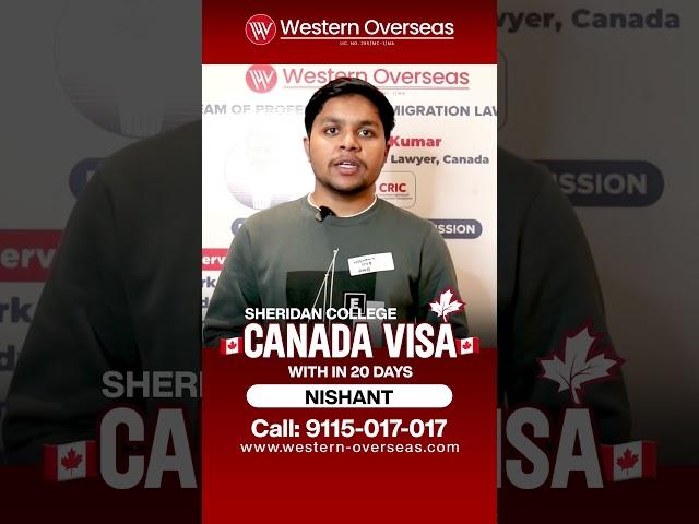 Canada Visa in 20 Days with Western Overseas! 