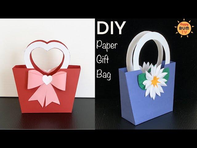 HOW TO MAKE A PAPER GIFT BAG I EASY DIY PAPER CRAFTS