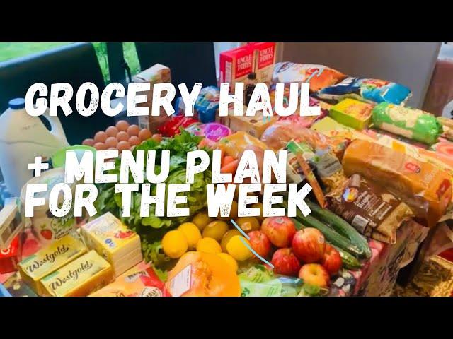 Grocery Haul and Menu Planning for a family of 4 || Beula Thomas
