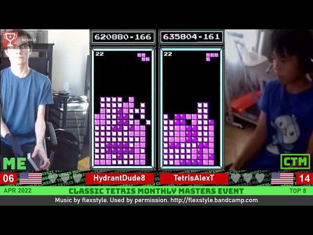 HE'S NOT EVEN ROLLING! Hydrant, Alex T | Top 8 | Classic Tetris Monthly MEGA MASTERS