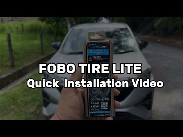 FOBO TIRE LITE TPMS - Quick Installation guide