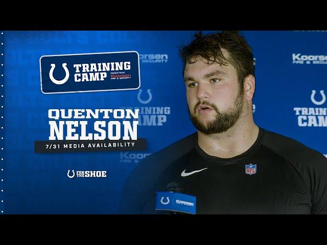 Quenton Nelson Training Camp Media Availability | July 31, 2024