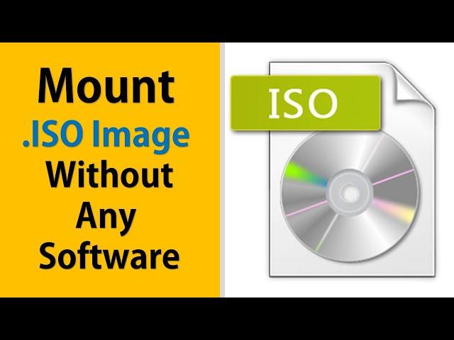 How to Mount ISO image files without and Software and Tool | using Powershell Script