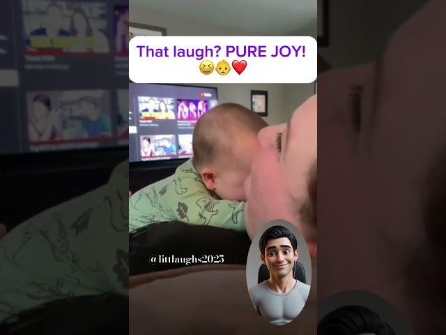 Loudest Baby Laugh Ever!  This Will Melt Your Heart! #shorts
