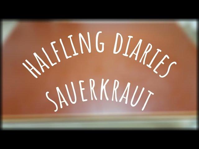 Making Sauerkraut/Fermenting Cabbage | Halfling Diaries