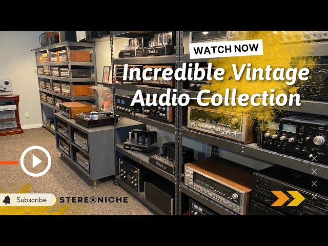 Vintage Audio Stereo Collection of Speakers, Receivers, Turntables, Cassette Decks, etc.