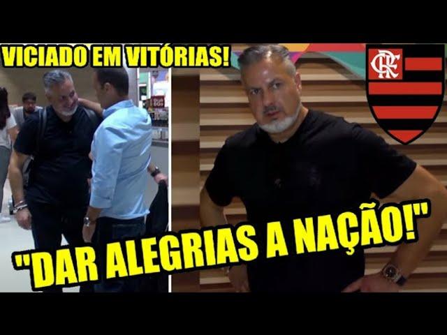 VEJA REAÇÃO DE JOSÉ BOTO SEM VOZ NA CHEGADA E AS PRIMEIRAS PALAVRAS COMO HOMEM FORTE NO FLAMENGO