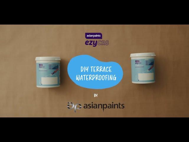 Asian Paints ezyCR8 Terrace Waterproofing, DIY Coating for Terrace Waterproofing