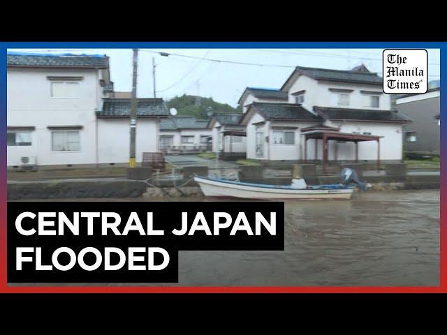 One dead, 7 missing as heavy rains trigger floods in central Japan