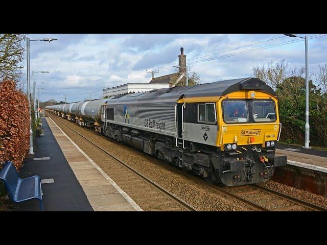 GB Railfreight Construction 66793 - 6A32 Tanks 03/02/2022