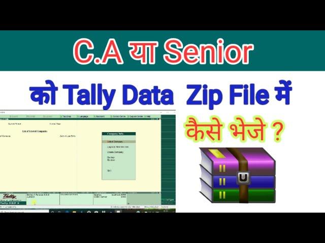 How To Convert Zip File to tally|| How to  use zip file to tally