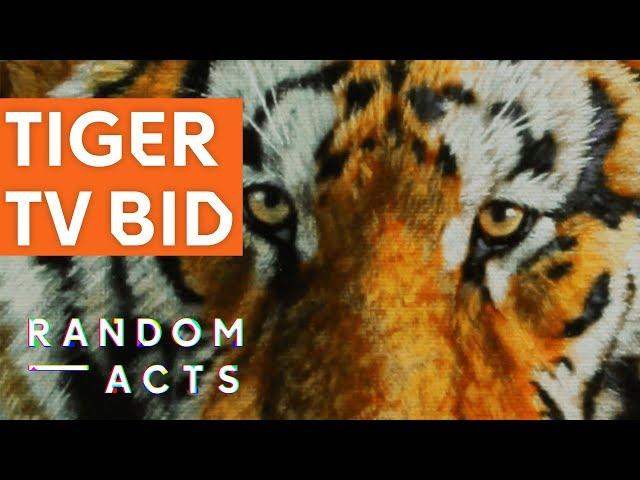 TV art bidding war | Siberian Tiger by Richard Billingham | Visual Art | Random Acts