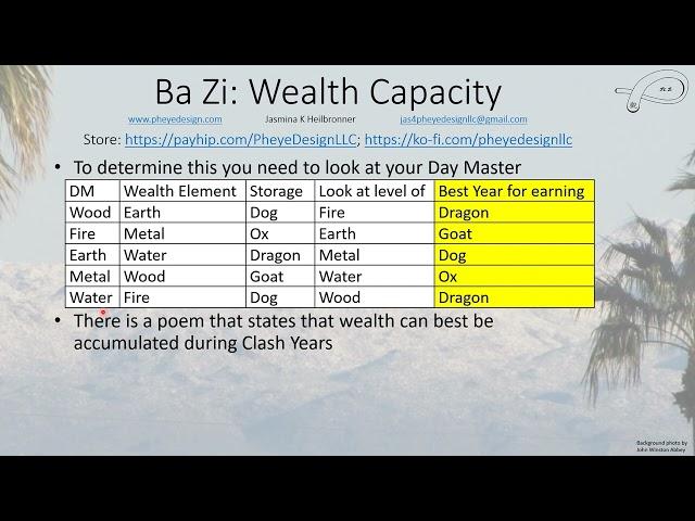 Bazi & Wealth 3: Wealth Storage and Stars