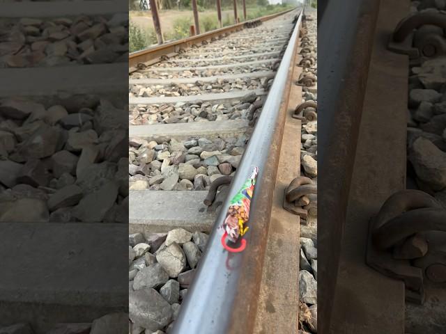 Train vs umbrella ️ candy #railwaycontent #railway #railtrack #train #motivation #indianrailways