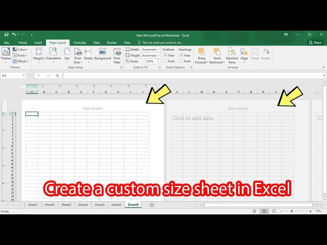 How to add custom paper size in excel 2016 2013 2010 2007