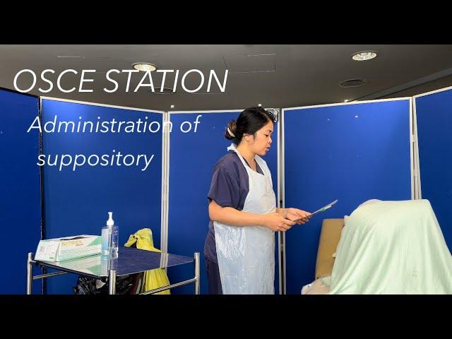 OSCE STATION: Administration of suppository (October 2023 version)