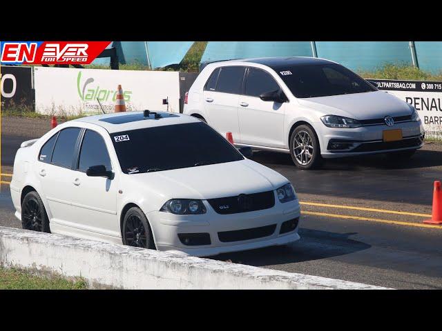 DRAG RACES: Jetta GLI ️ Golf TSi ️ Honda Civic ️ Tsuru ️ Mazda CX-30 | Christmas Racing Cup 2024