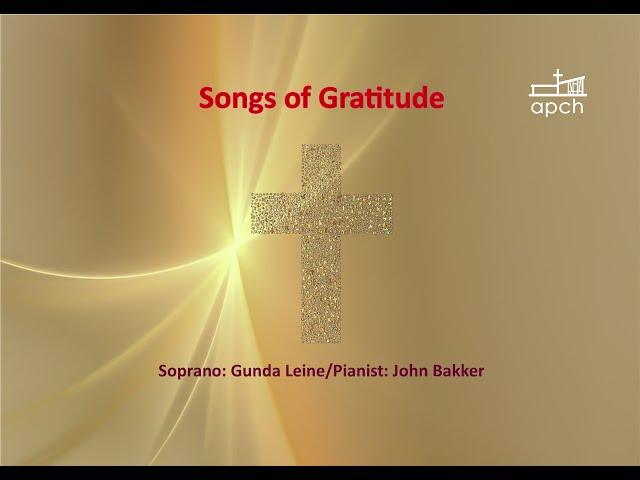 Songs of Gratitude, concert November 2024