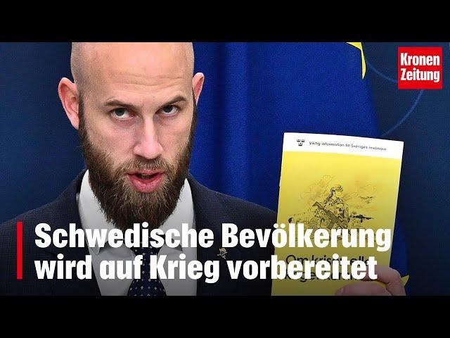 Schwedische Bevölkerung wird auf Krieg vorbereitet | krone.tv NEWS