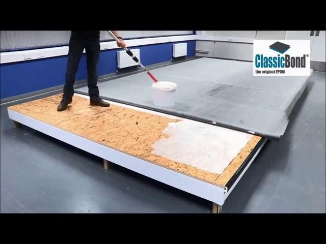 How to install an EPDM Flat Rubber Roof, ClassicBond