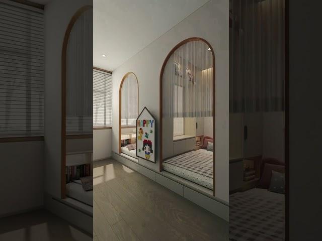 Two Beds in One Small Room with Smart Wardrobe & Pull-Out Storage ️