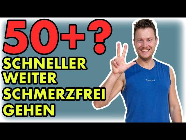 3 Übungen für 50+: Gehen Sie weiter und schneller – ganz ohne Schmerzen!