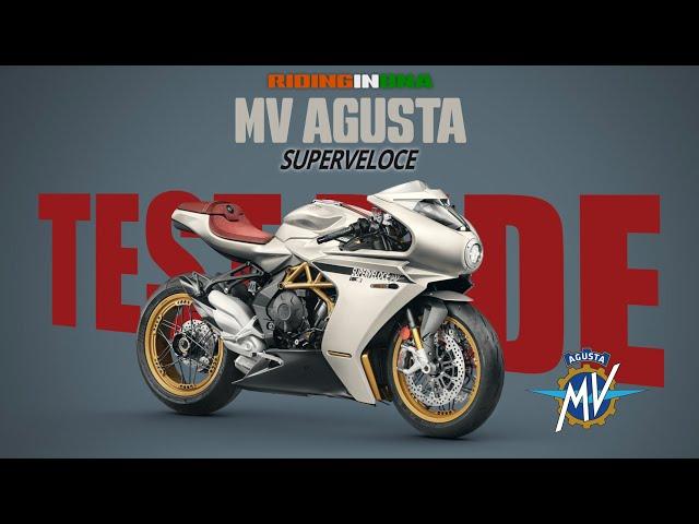 Thrilling MV Agusta Superveloce Test Ride/Demo Ride