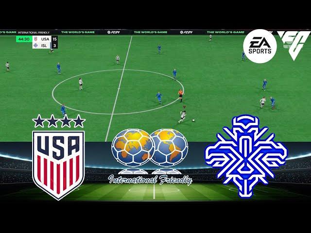 FC 24 - USA W vs Iceland W 24/11/2024 - INTERNATIONAL FRIENDLY - Gameplay PS5