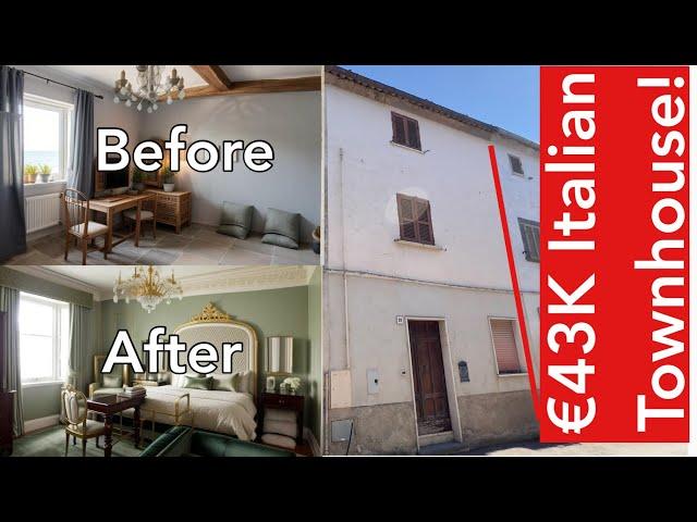 San Michele, Italy - Full Townhouse Just €43K!  Near Lake Bolsena with Terrace 