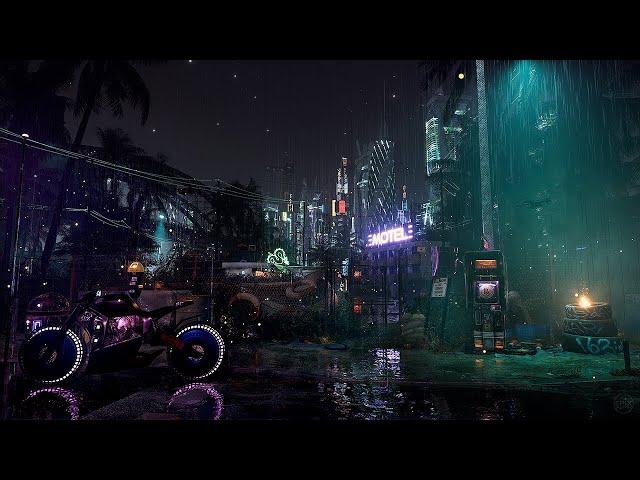 Rainy Night in Cyberpunk 2077  Rain Sounds for Relaxation & Sleep | Immersive Ambience 4K