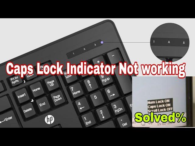 Wireless Keyboard Caps Lock Indicator Not working || Caps lock Notification On Screenl Windows #pc