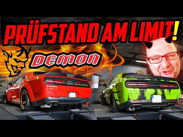 Marco entfesselt ÜBER 1000 PS! - Dodge Challenger DEMON & HELLCAT - Hält der Prüfstand?