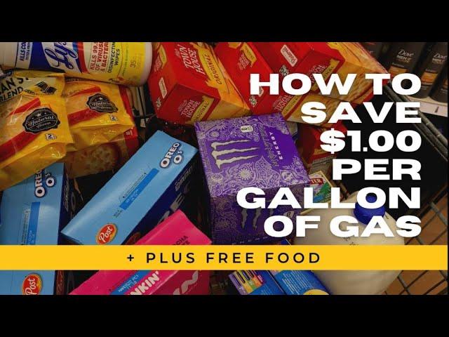  How I save $1.00 off a gallon of gas 4 times + FREE FOOD‼️ KROGER DEALS | SAVE MONEY ON GAS