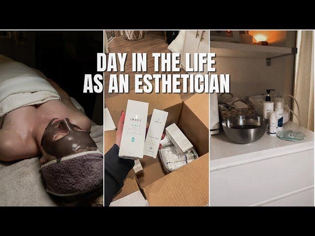 DAY In The Life as an Esthetician | NEW Skincare & Adding New Facials, Acne Facial Treatment