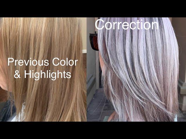 Silver Hair Transformation Trying out Jack Martin Formulas & Techniques