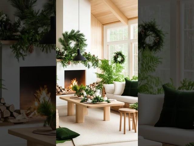 Scandinavian Interior Design #ScandinavianDesign, #ChristmasDecorIdeas, #CozyChristmasVibes