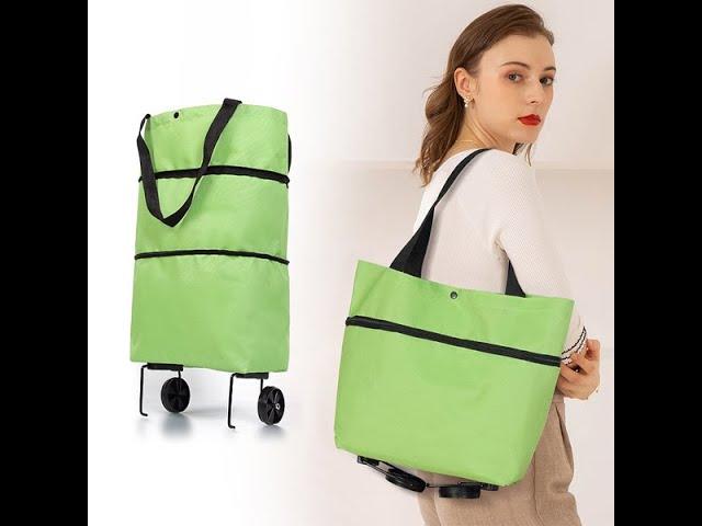 Folding Shopping Pull Cart Trolley Bag