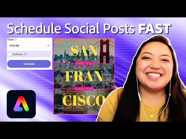 How to Make and Schedule Social Media Content | Adobe Express