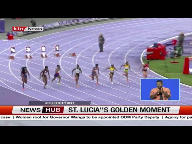 History for St Lucia as Julien Alfred win first olympic gold medal