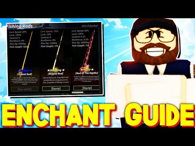 *UPDATED* BEST ENCHANTS For EACH FISHING ROD in FISCH! ROBLOX