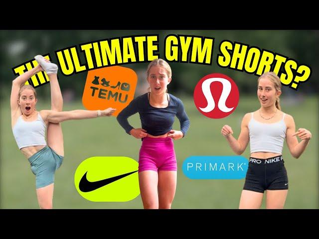 BEST GYM SHORTS? ULTIMATE TRY ON & REVIEW (nike, temu, lulu and more!) | PolinaTumbles