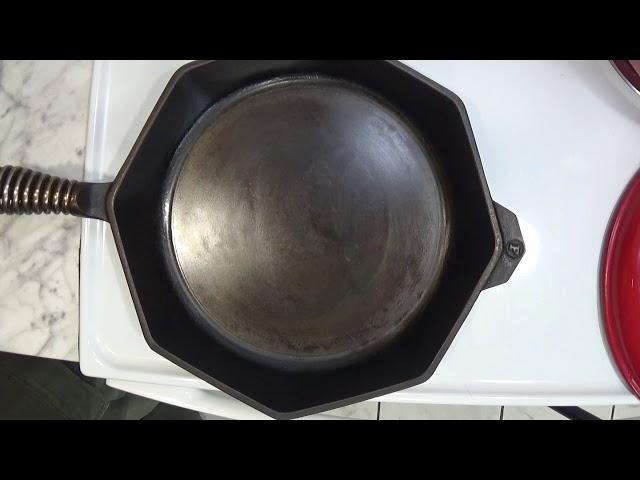 Heating up a cast iron pan