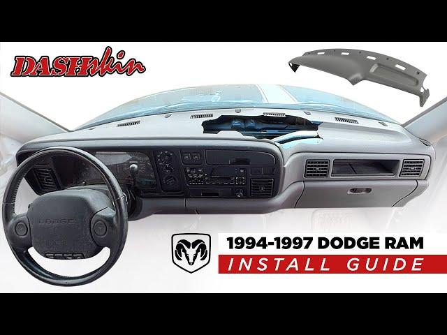 HOW TO: DashSkin Dash Cover Installation for 94 - 97 Dodge Ram