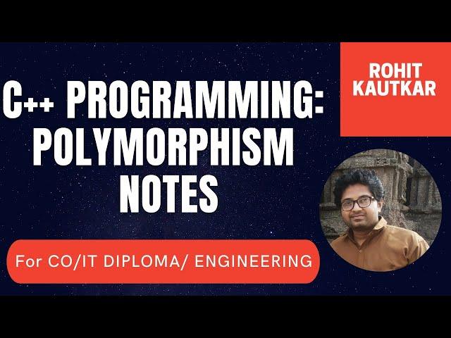 Object oriented programming Polymorphism- Rohit kautkar