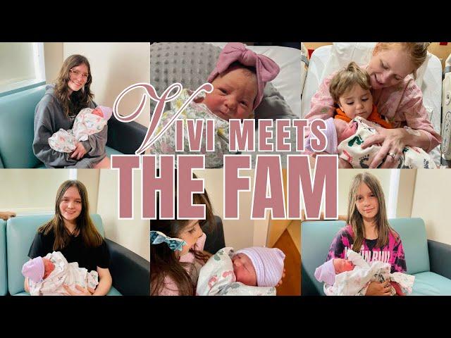 Siblings Meet New Baby | Hospital Vlog | Big Family Life