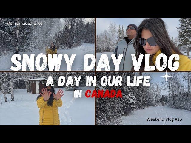 A day in our Life | Snowy Day vlog | Indian couple in Canada | Weekend Vlog 16