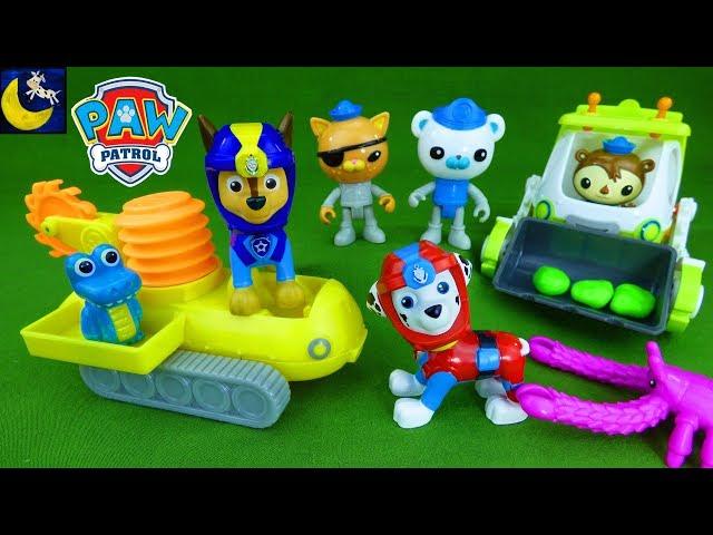 Paw Patrol Help Octonauts Rescue Animals! Sea Patrol Toys Vehicles Funny Toy Stories for Kids Video