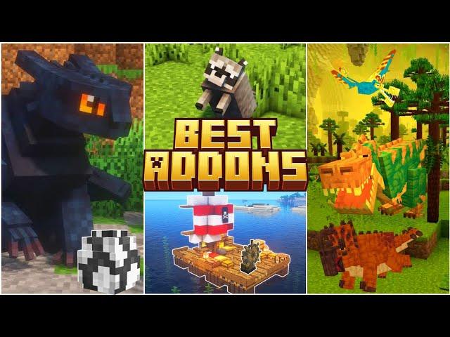 BEST ADDONS for BEDROCK | MINECRAFT PE +1.21 #addons